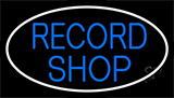 Blue Record Shop 2 Neon Sign