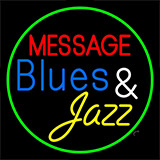 Custom Blues Jazz Green Border Neon Sign