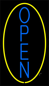Vertical Open With Neon Sign