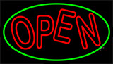 Red Double Stroke Open Neon Sign