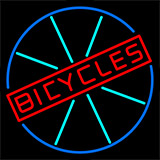 Bicycles With Wheel Neon Sign
