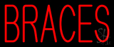 Red Braces Neon Sign
