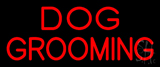 Red Dog Grooming Neon Sign