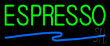 Green Espresso Blue Line Neon Sign
