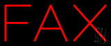 Red Fax Neon Sign