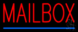 Mailbox Blue Line Neon Sign