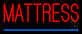 Red Mattress Blue Line Neon Sign