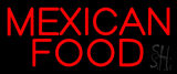Red Bold Mexican Food Neon Sign