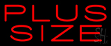 Red Plus Size Neon Sign