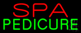 Red Spa Green Pedicure Neon Sign