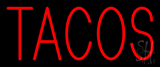 Red Simple Tacos Neon Sign