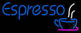 Blue Espresso Logo Neon Sign