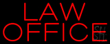 Red Law Office Neon Sign
