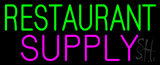 Green Restaurant Pink Supply Neon Sign
