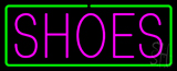 Pink Shoes Green Border Neon Sign