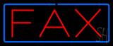 Fax With Border Neon Sign