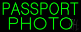 Green Passport Photo Neon Sign