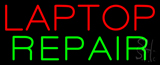 Red Laptop Repair Neon Sign