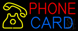 Phone Card With Logo Neon Sign