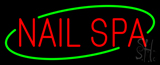 Deco Style Red Nails Spa Neon Sign