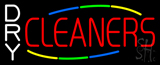 White Dry Cleaners Neon Sign
