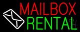 Mailbox Rental Logo Neon Sign