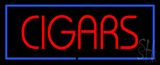 Red Cigars With Blue Border Neon Sign