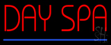 Red Day Spa Blue Line Neon Sign