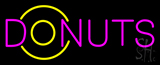 Pink Donuts Neon Sign