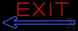 Red Exit Neon Sign