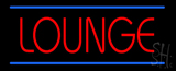 Lounge With Blue Lines Neon Sign