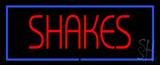 Red Shakes With Blue Border Neon Sign