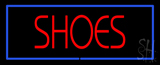 Red Shoes Blue Border Neon Sign