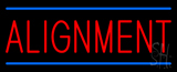 Alignment Blue Lines Neon Sign
