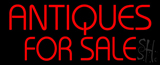 Red Antiques For Sale Neon Sign