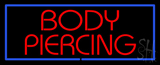 Red Body Piercing Red Border Neon Sign