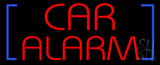 Red Car Alarm With Blue Brackets Neon Sign