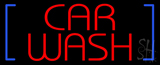 Red Car Wash Neon Sign
