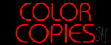 Red Color Copies Neon Sign