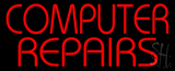 Red Computer Repairs Neon Sign