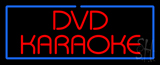 Red Dvd Karaoke Blue Border Neon Sign
