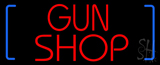 Red Gun Shop Neon Sign