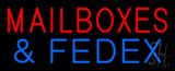 Mailboxes And Fedex Neon Sign