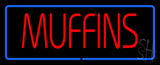 Red Muffins With Blue Border Neon Sign