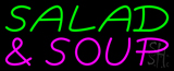 Green Salad And Soup Neon Sign