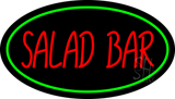 Green Border and Red Salad Bar Neon Sign
