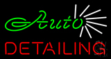 Green Auto Red Detailing Neon Sign