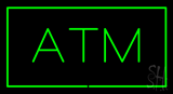 Green Atm Animated Green Border Neon Sign
