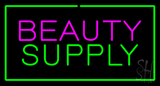 Pink Beauty Green Supply Green Border Neon Sign