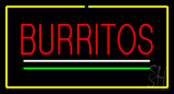 Burritos Yellow Border Neon Sign